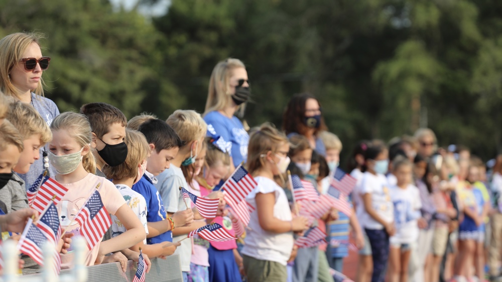 Students at the 9/11 Remembrance assembly. 