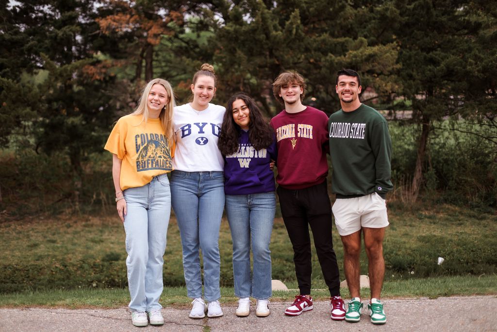 Students attending West Coast Colleges